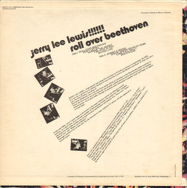 Jerry Lee Lewis : Roll Over Beethoven !!! (LP, Comp)