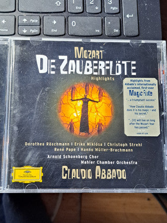 Wolfgang Amadeus Mozart, Dorothea Röschmann, Miklósa Erika, Christoph Strehl, René Pape, Hanno Müller-Brachmann, Arnold Schoenberg Chor, Mahler Chamber Orchestra, Claudio Abbado : Die Zauberflöte Highlights (CD)