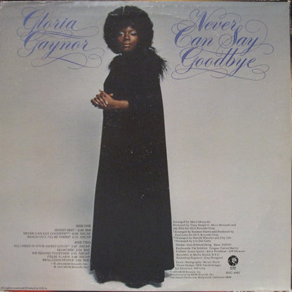 Gloria Gaynor : Never Can Say Goodbye (LP, Album, P/Mixed)