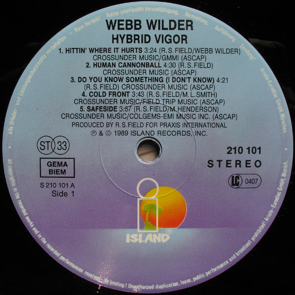 Webb Wilder : Hybrid Vigor (LP, Album)