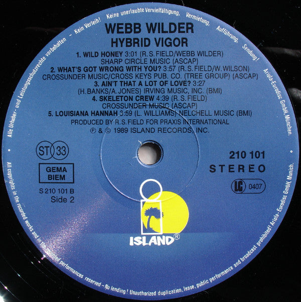 Webb Wilder : Hybrid Vigor (LP, Album)