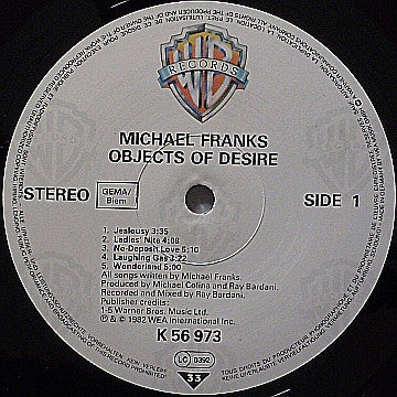 Michael Franks : Objects Of Desire (LP, Album)