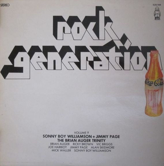 Sonny Boy Williamson (2) + Jimmy Page / Brian Auger & The Trinity : Rock Generation Volume 9 - Sonny Boy Williamson + Jimmy Page / The Brian Auger Trinity (LP, Comp)