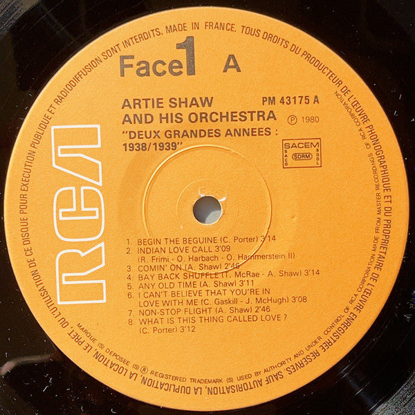 Artie Shaw And His Orchestra : Deux Grandes Années Pour: 1938-1939 (2xLP, Comp)