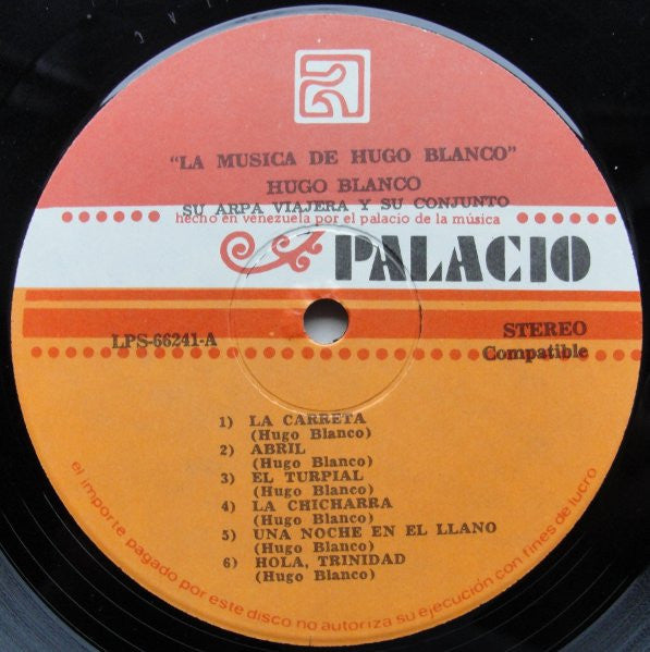 Hugo Blanco Y Su Conjunto : Hugo Blanco Su Arpa Viajera Y Su Conjunto (LP, Album)
