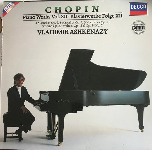 Frédéric Chopin, Vladimir Ashkenazy : Piano Works Vol. XII = Klavierwerke Folge XII (LP, Ltd, DMM)