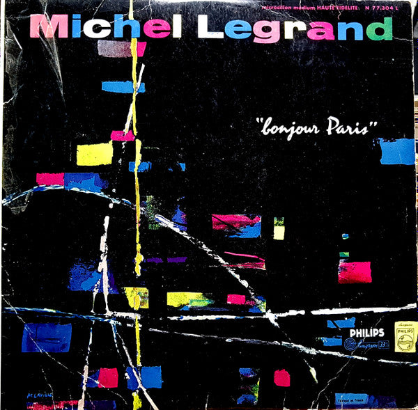 Michel Legrand Et Sa Grande Formation : Bonjour Paris (LP, Album, Mono)