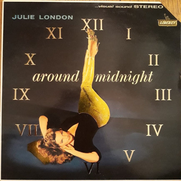 Julie London : Around Midnight (LP, Album, RE, Emb)