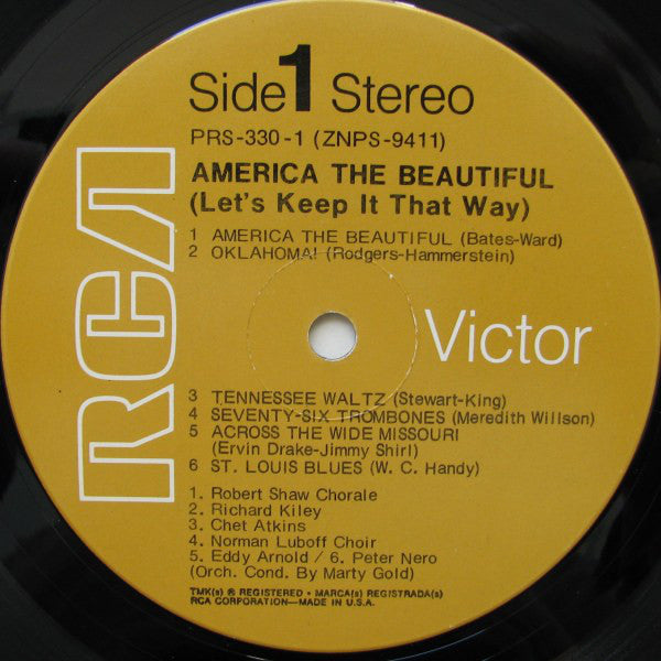 Various : America The Beautiful (Let's Keep It That Way) (2xLP, Comp)