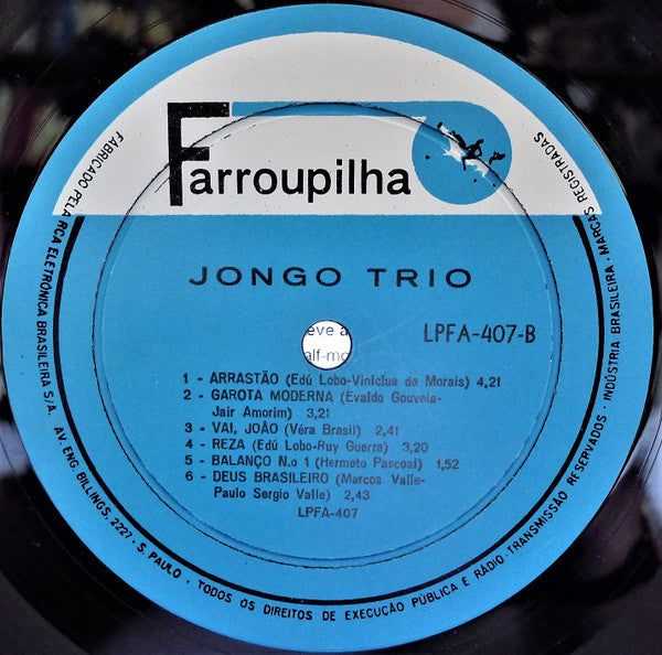 Jongo Trio : Jongo Trio (LP, Album, Mono)