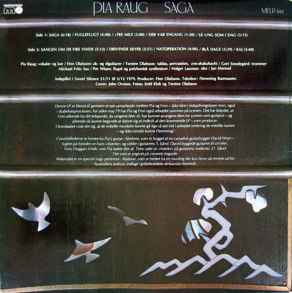 Pia Raug : Saga (LP, Album, Gat)