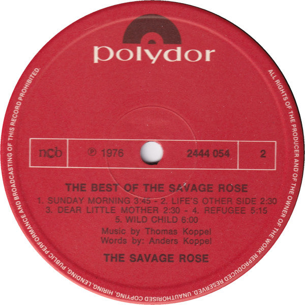 Savage Rose : The Best Of The Savage Rose (LP, Comp)