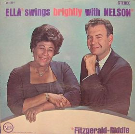 Ella Fitzgerald - Nelson Riddle : Ella Swings Brightly With Nelson (LP, Album, MGM)