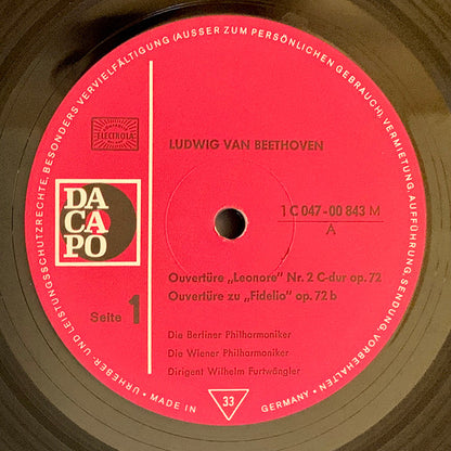 Ludwig van Beethoven : Ouverturen “Leonore” Nr.2 Und Nr.3 “Fidelio” “Cariolan” (LP, Album)
