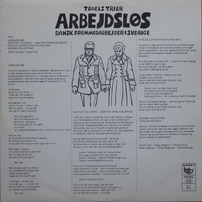 Troels Trier : Arbejdsløs: Dansk Fremmedarbejder I Sverige (LP, Album)