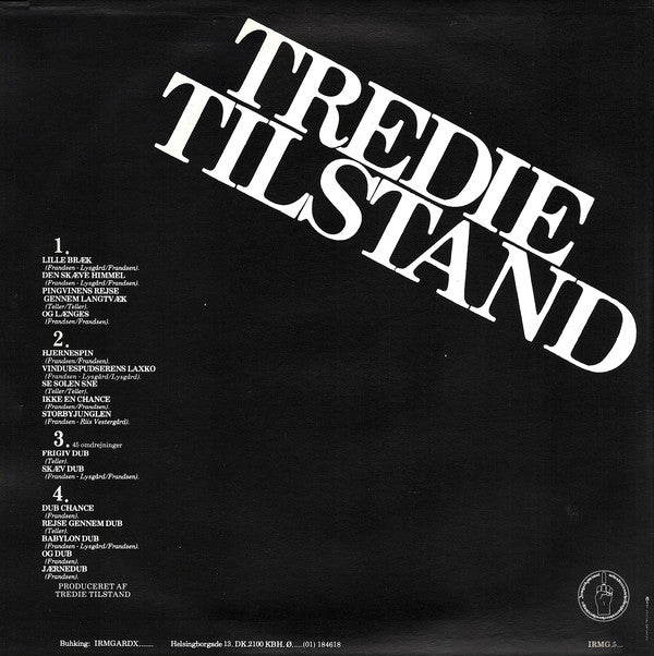 Tredie Tilstand : Sorte Får (2xLP, Album)