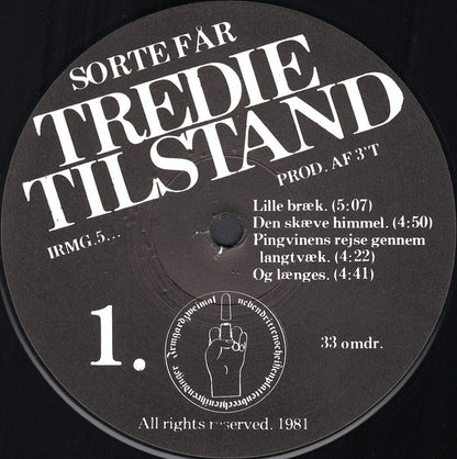 Tredie Tilstand : Sorte Får (2xLP, Album)