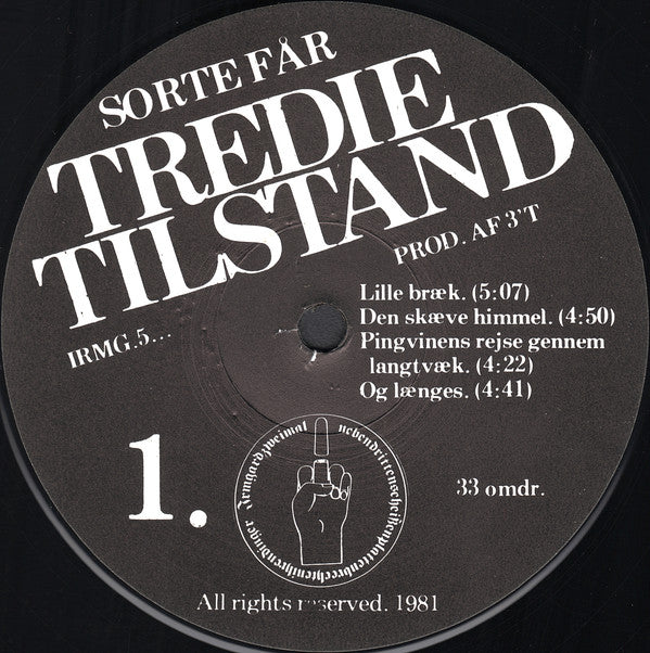 Tredie Tilstand : Sorte Får (2xLP, Album)
