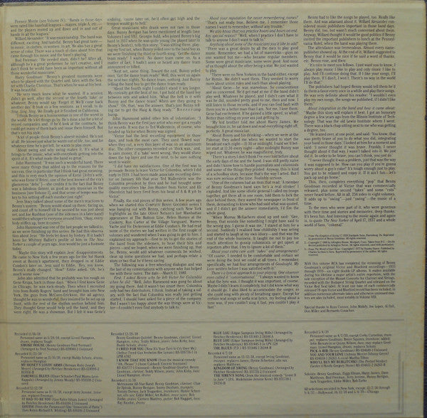 Benny Goodman : The Complete Benny Goodman, Volume VIII 1936-1939 (2xLP, Album, Comp, Mono)