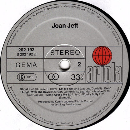 Joan Jett : Joan Jett (LP, Album)