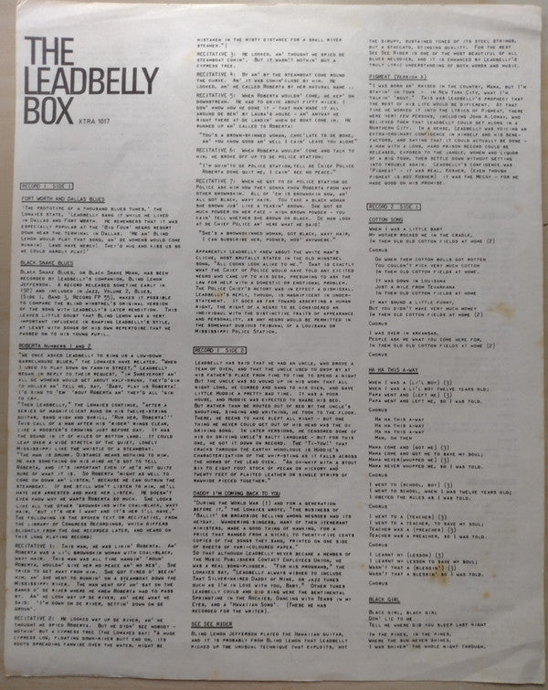 Leadbelly : The Leadbelly Box (2xLP, Comp + Box)