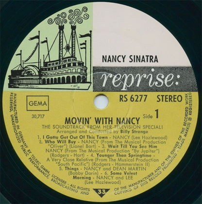 Nancy Sinatra : Movin' With Nancy (LP, Album)