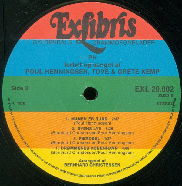 Poul Henningsen, Tove Kemp & Grethe Kemp : PH (LP, Album, RE)