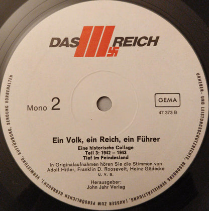 Various : Ein Volk, Ein Reich, Ein Führer, 3. Teil 1941-1942 (LP, Mono)