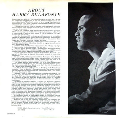 Harry Belafonte : Ballads, Blues And Boasters (LP, Album, Mono, Ind)