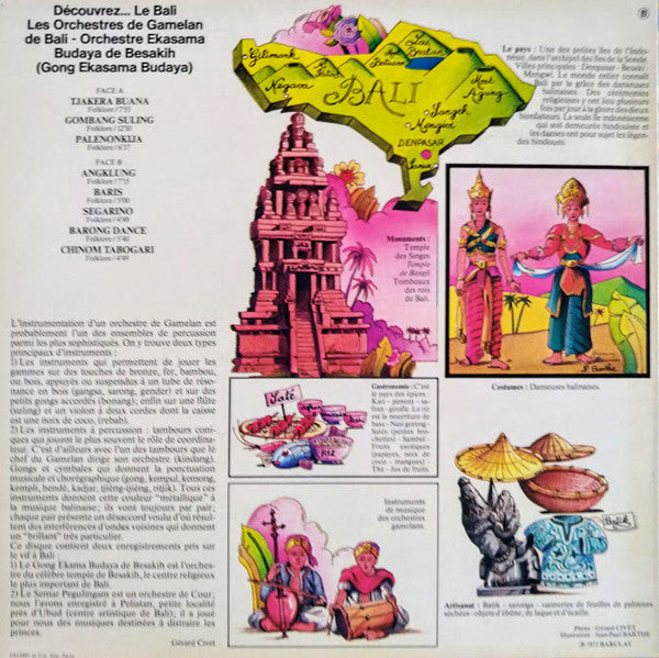 Orchestre Peguwingan De Peliatan Et Orchestre Ekasama Budaya De Besalih : Découvrez Bali (LP, Album)