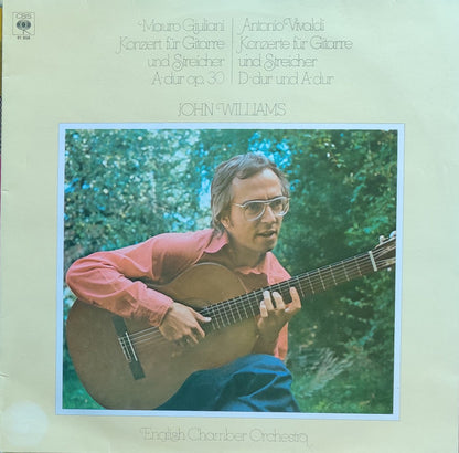 Mauro Giuliani (2), Antonio Vivaldi, John Williams (7) / English Chamber Orchestra : Konzert Für Gitarre Und Streicher A-dur Op. 30 / Konzerte Für Gitarre Und Streicher D-dur Und A-dur (LP)