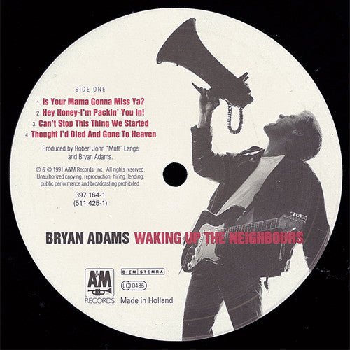 Bryan Adams : Waking Up The Neighbours (2xLP, Album)