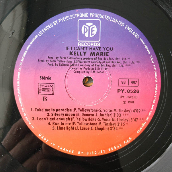 Kelly Marie : If I Can't Have You (LP, Album)