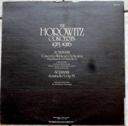 Vladimir Horowitz : The Horowitz Concerts 1975/1976 (LP, Album, Gat)