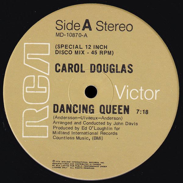 Carol Douglas : Dancing Queen (12", Single)