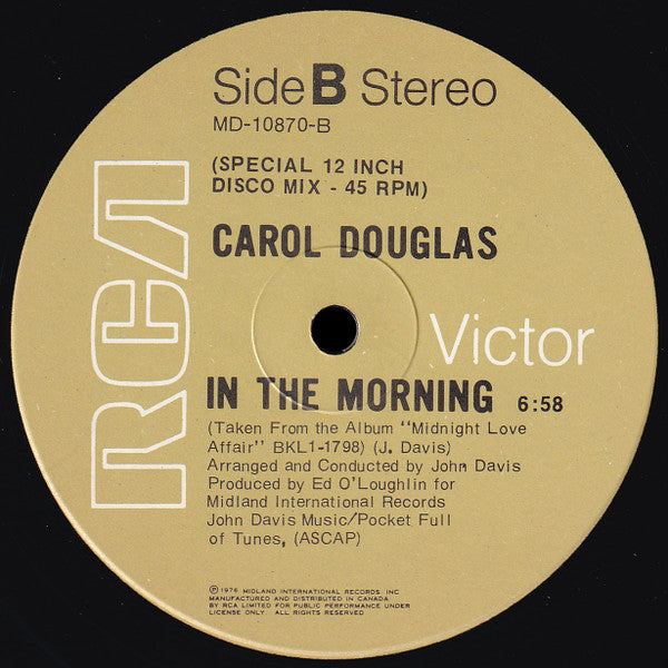 Carol Douglas : Dancing Queen (12", Single)