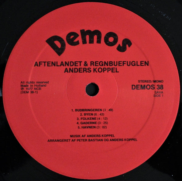 Anders Koppel : Aftenlandet & Regnbuefuglen (LP, Album)