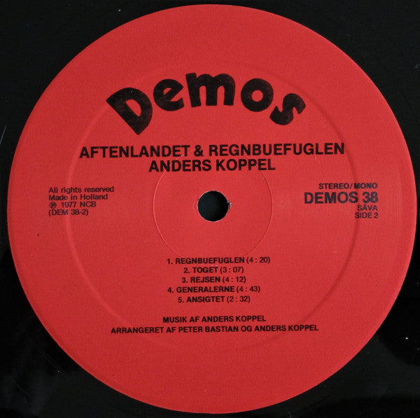 Anders Koppel : Aftenlandet & Regnbuefuglen (LP, Album)