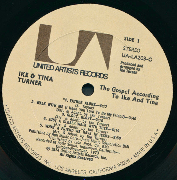 Ike & Tina Turner : The Gospel According To Ike And Tina (LP, Album)
