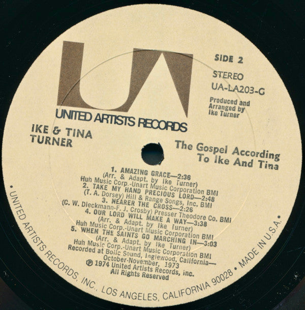 Ike & Tina Turner : The Gospel According To Ike And Tina (LP, Album)