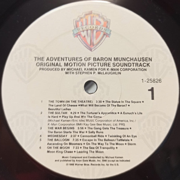 Michael Kamen : The Adventures Of Baron Munchausen (Original Motion Picture Soundtrack) (LP, Album)