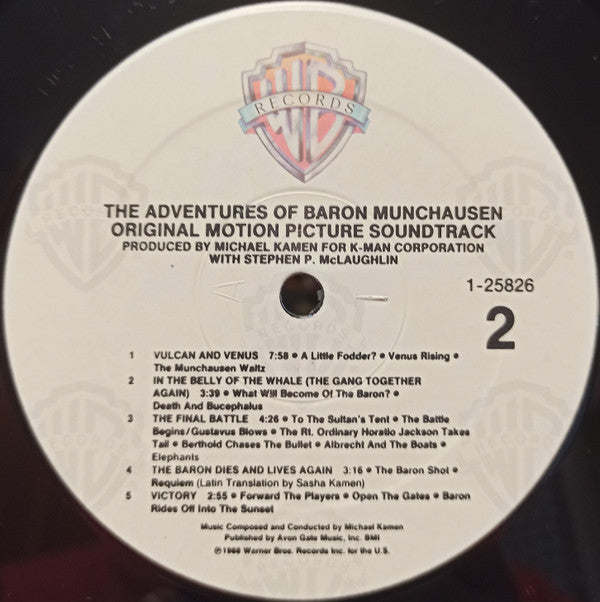 Michael Kamen : The Adventures Of Baron Munchausen (Original Motion Picture Soundtrack) (LP, Album)