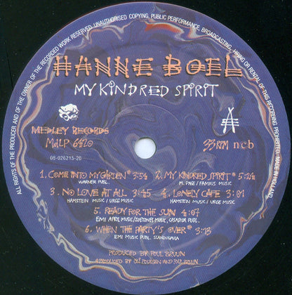 Hanne Boel : My Kindred Spirit (LP, Album)