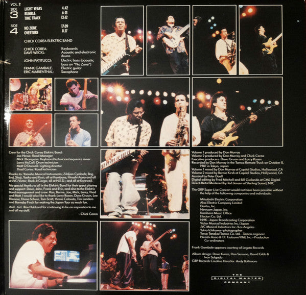 Dave Grusin, Lee Ritenour, Chick Corea, Diane Schuur, Tom Scott : GRP Super Live (2xLP, Album, Gat)