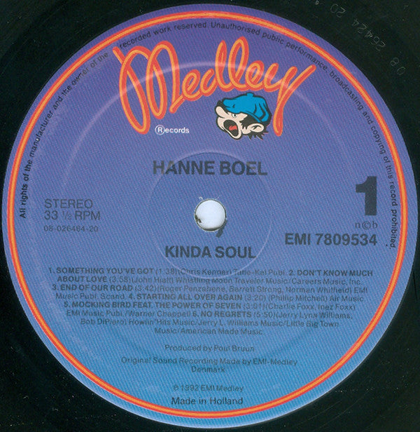 Hanne Boel : Kinda Soul (LP, Album)