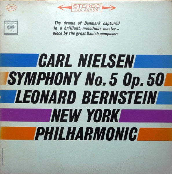 Carl Nielsen - Leonard Bernstein, New York Philharmonic : Symphony No. 5 Op. 50 (LP, Album, RE)