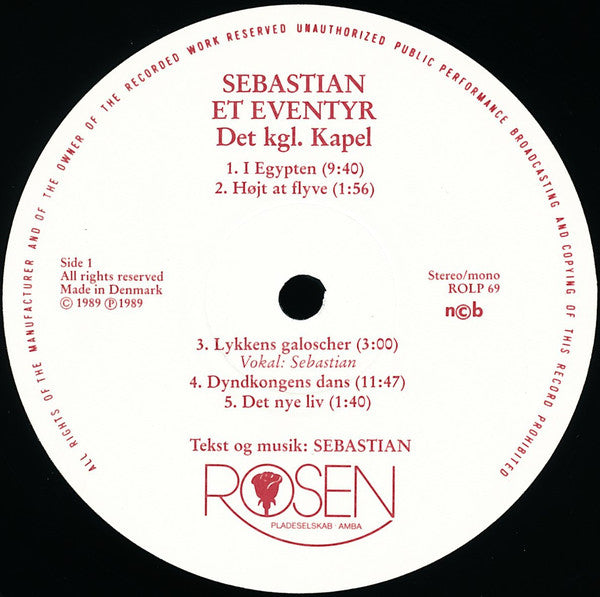 Sebastian (5) & Det Kongelige Kapel : Et Eventyr (2xLP)