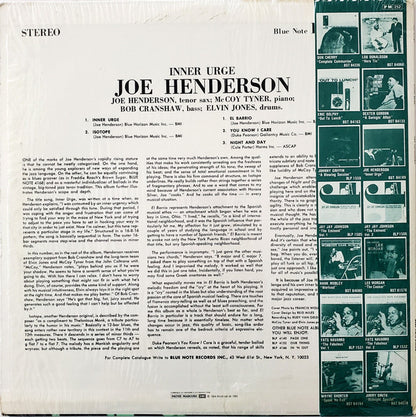 Joe Henderson : Inner Urge (LP, Album, RE)