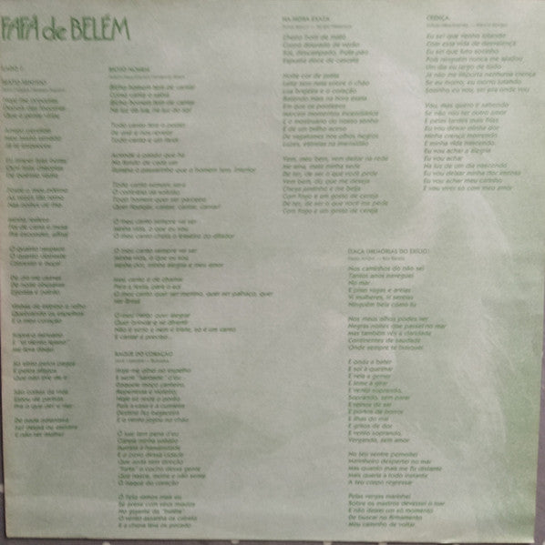 Fafá De Belém : Crença (LP, Album)