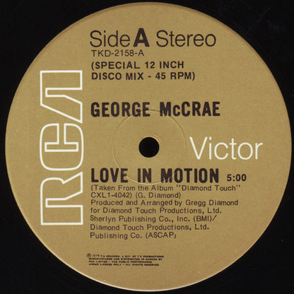 George McCrae : Love In Motion (12", Tan)